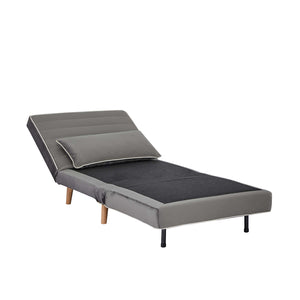 English Elm Canon Velvet Foldable Sectional Sofa Bed - Space-Saving, Adjustable Backrest For Instant Comfort W3391S00003