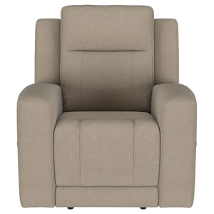 English Elm Slater Channel Tufted Suede Recliner with Pillow Back for Modern Living Rooms B062P440396