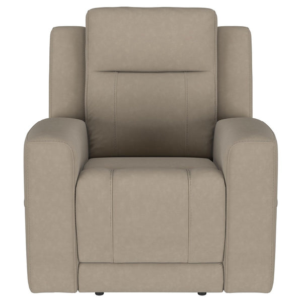 English Elm Slater Channel Tufted Suede Recliner with Pillow Back for Modern Living Rooms B062P440396