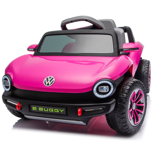 English Elm 12v Licensed Volkswagen Beetle Ride on Car with Remote Control and Suspension for Kids Pink W1578P416240