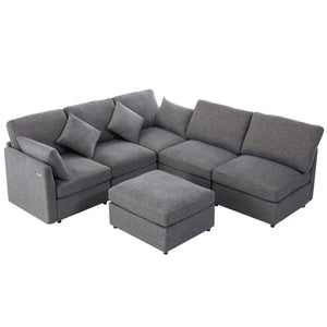English Elm Swivel Barrel Accent Chair Chenille Tufted Round Club Seat for Living Room Lounge N719S002130E