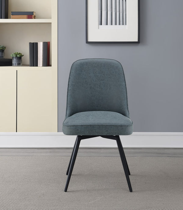 OSP Home Furnishings Martel Swivel Chair Navy