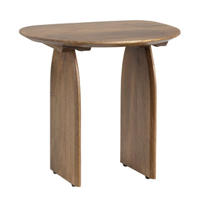 Crestview Collection Transitional Round End Table In Solid Mango Wood – Stylish & Modern Accent For Any Living Space Brown Solid Wood Cvfnr4625