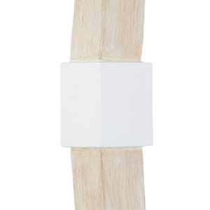 Bastian Sandstone Orb Chandelier - Modern Wrought Iron & Wood Lighting Fixture for Sophisticated Spaces