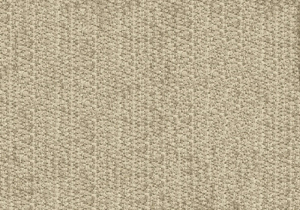 Chair, Beige Fabric Upholstered Accent Seat with Black Metal Legs for Modern Living