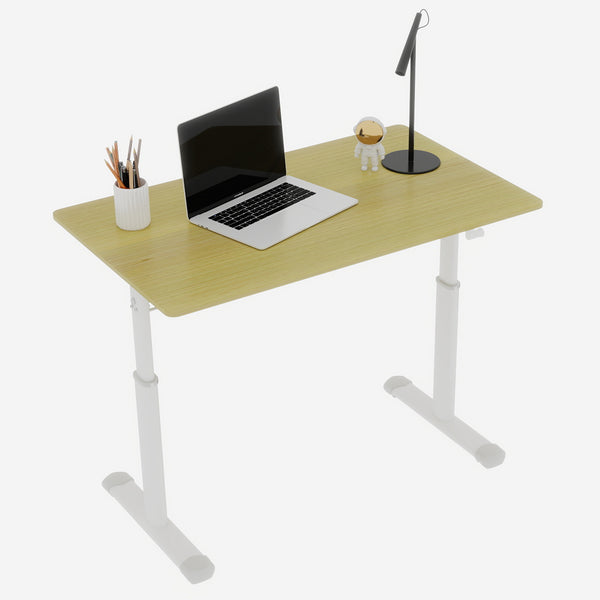 English Elm Adjustable Study Desk For Home & Office – Compact, Hand-Crank Design For Kids & Adults' Comfort W1935P338366