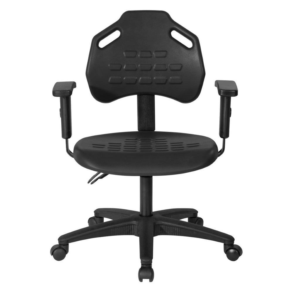 OSP Home Furnishings Self-skinned Urethane Task Chair with Lumbar Support and Pneumatic Lift for Modern Offices KH813037