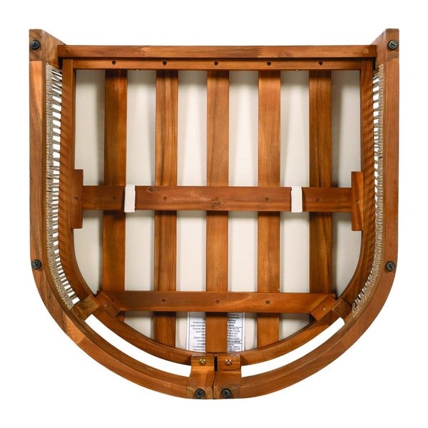 English Elm [set of 2] Acacia Hardwood Outdoor Club Chairs with Rope Weave Panels and Cushions N767P367654A_2