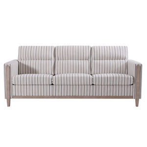 English Elm Comfortable Three Seat Sofa with Rubberwood Legs and High Resilience Cushions for Living Rooms W680P409363