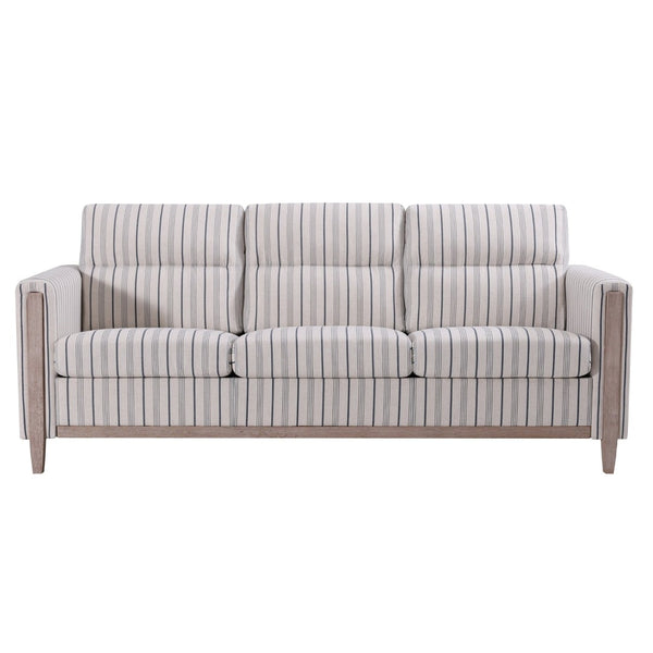 English Elm Comfortable Three Seat Sofa with Rubberwood Legs and High Resilience Cushions for Living Rooms W680P409363