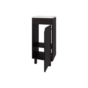 English Elm Wengue Bathroom Vanity With Integrated Sink – Compact, Stylish Design For Small Spaces & Modern Decor B062P303925-GIGA