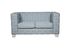 English Elm Saree Chenille Upholstered Loveseat with Pocket Coil Support and Tailored Modern Frame B2726P454998