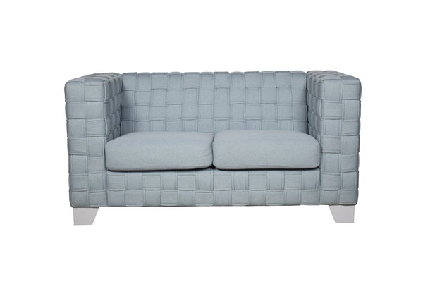 English Elm Saree Chenille Upholstered Loveseat with Pocket Coil Support and Tailored Modern Frame B2726P454998
