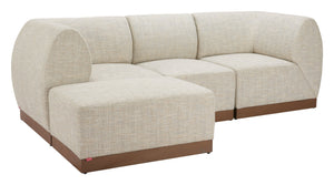 Zuo Modern Christy Armless Chair - Stylish Modern Design With Durable Outdoor Fabric For Ultimate Comfort Beige 100% Polyester,Aluminum 704147-zuo-modern