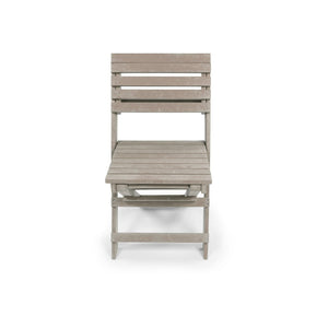 English Elm Coastal Bay Recycled Hdpe Folding Bistro Chair for Patio and Balcony Use Sand B2745P409664