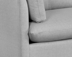 Sunpan NICO Sofa Bed - Modern Charcoal Memory Foam Design for Stylish Comfort in Small Spaces & Guests 108329