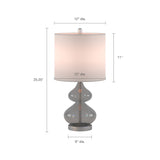 510 Design Ellipse Casual Curved Glass Table Lamp, Set of 2 5DS153-0019 Gray