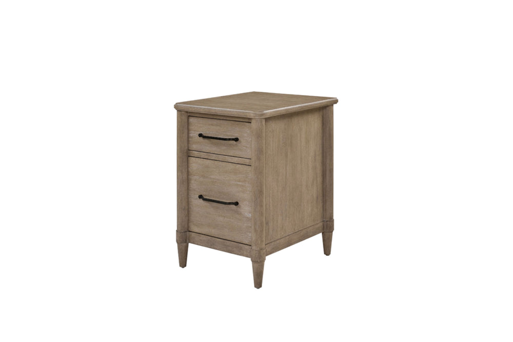 English Elm 2 Drawer Filing Cabinet with Mindi Veneer Finish, Dual Letter & Legal Drawers, Smooth Glides, Sturdy Legs Sand 27.25 L x 23.5 W x 28.25 H B2699P373699