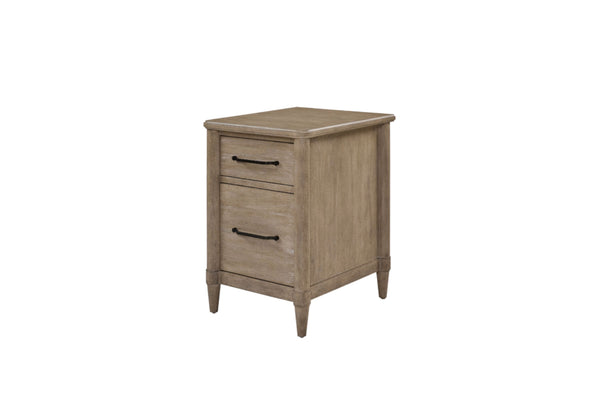 English Elm 2 Drawer Filing Cabinet with Mindi Veneer Finish, Dual Letter & Legal Drawers, Smooth Glides, Sturdy Legs Sand 27.25 L x 23.5 W x 28.25 H B2699P373699