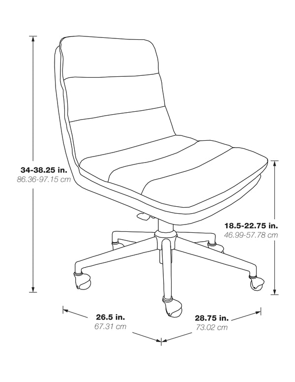 OSP Home Furnishings Legacy Office Chair White