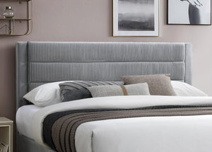 English Elm Luxury Corduroy Platform Bed with Storage Drawer and Channel Tufted Headboard B011P418590