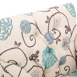 Christopher Knight Home® - Noble House - Harrison White and Blue Floral Fabric Tufted Club Chair