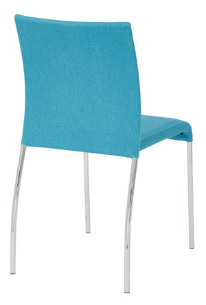 OSP Home Furnishings Conway Stacking Chair Aqua