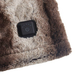 Beautyrest Zuri Glam/Luxury Faux Fur Heated Wrap with Built-in Controller BR54-2784 Brown