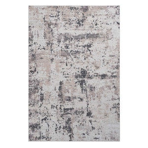 English Elm Loom Stylish 5X7 Abstract Area Rug In Cream/Brown - Non-Shedding, Stain-Resistant For All Spaces B335P289499