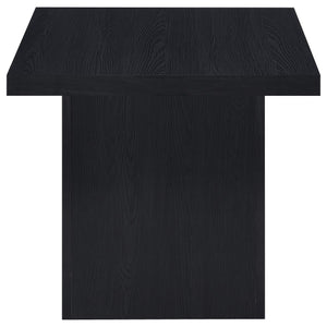 English Elm Exeter Modern Black Square End Table with Tall Boxy Profile, Engineered Wood, Minimalist Geometric Design B062P375428