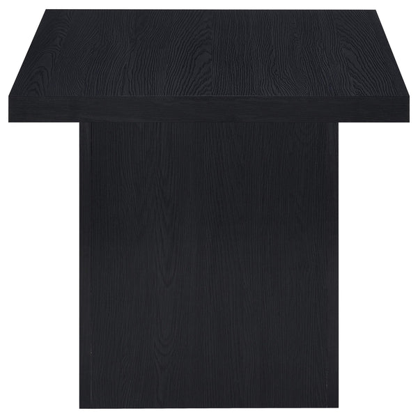 English Elm Exeter Modern Black Square End Table with Tall Boxy Profile, Engineered Wood, Minimalist Geometric Design B062P375428