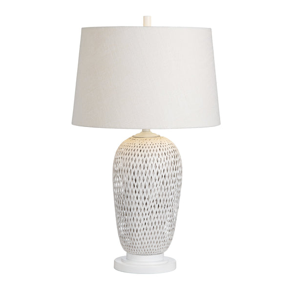 Crestview Collection 31.75"H Elegant Rattan Table Lamp With Woven Design, Tapered Shade, And 3-way Socket For Versatility   Cvnam772b