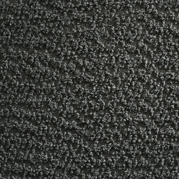 English Elm Mira Charcoal Boucle Upholstered Tufted Accent Bench with Black Metal Frame, Channel Tufting Comfort B062P299936