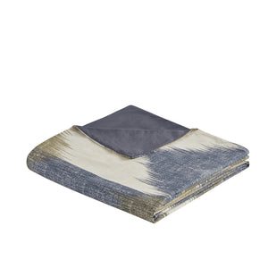 English Elm Full/Queen Alpine Duvet Cover Mini Set — 200TC Cotton Ikat Chevron, OEKO-TEX, Antimicrobial Finish B03596513