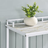 OSP Home Furnishings Brighton Console Table Mosaic/White