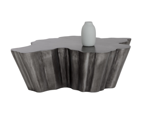 Sunpan Lynx Coffee Table - Bold Organic Design with Unique Shape, Perfect for Modern Living Spaces Antique Grey