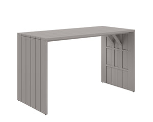 Sunpan VERIN Bar Table - Modern Greige Aluminum for Outdoor Entertaining, Stylish Design & Durability 111226