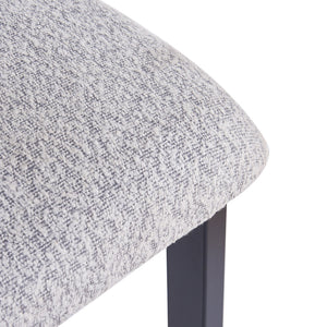 English Elm Christopher Knight Home® - 26.5'' Stylish Round Stools with Low Back - Comfortable Upholstered Seats, Walnut Base, Metal Frame Black+ Gray N780P236628G