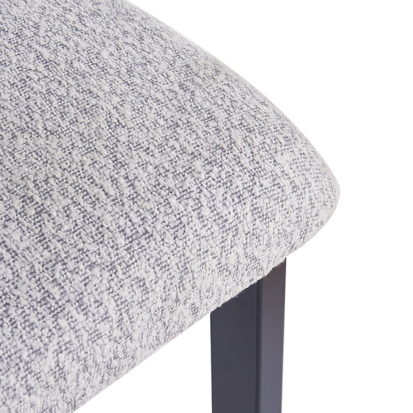 English Elm Christopher Knight Home® - 26.5'' Stylish Round Stools with Low Back - Comfortable Upholstered Seats, Walnut Base, Metal Frame Black+ Gray N780P236628G