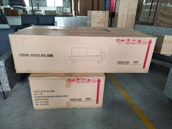 English Elm Christopher Knight Home® - Tahiti Outdoor Sofa Set - Stylish Black Weather-Resistant Seating With Cushions For Patios & Decks 60125.00MBK