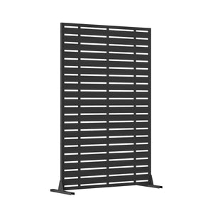 English Elm Outdoor Privacy Screen Freestanding - Weather-Resistant Metal Frame & Fade-Proof Resin Panels, Stable W1859P339186