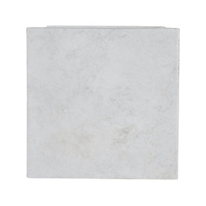 English Elm Christopher Knight Home® - 25.75'' Handcrafted Classic Square Flower Stand Pedestal in Antique White MGO – Indoor/Outdoor Display Elegance N772P334165W