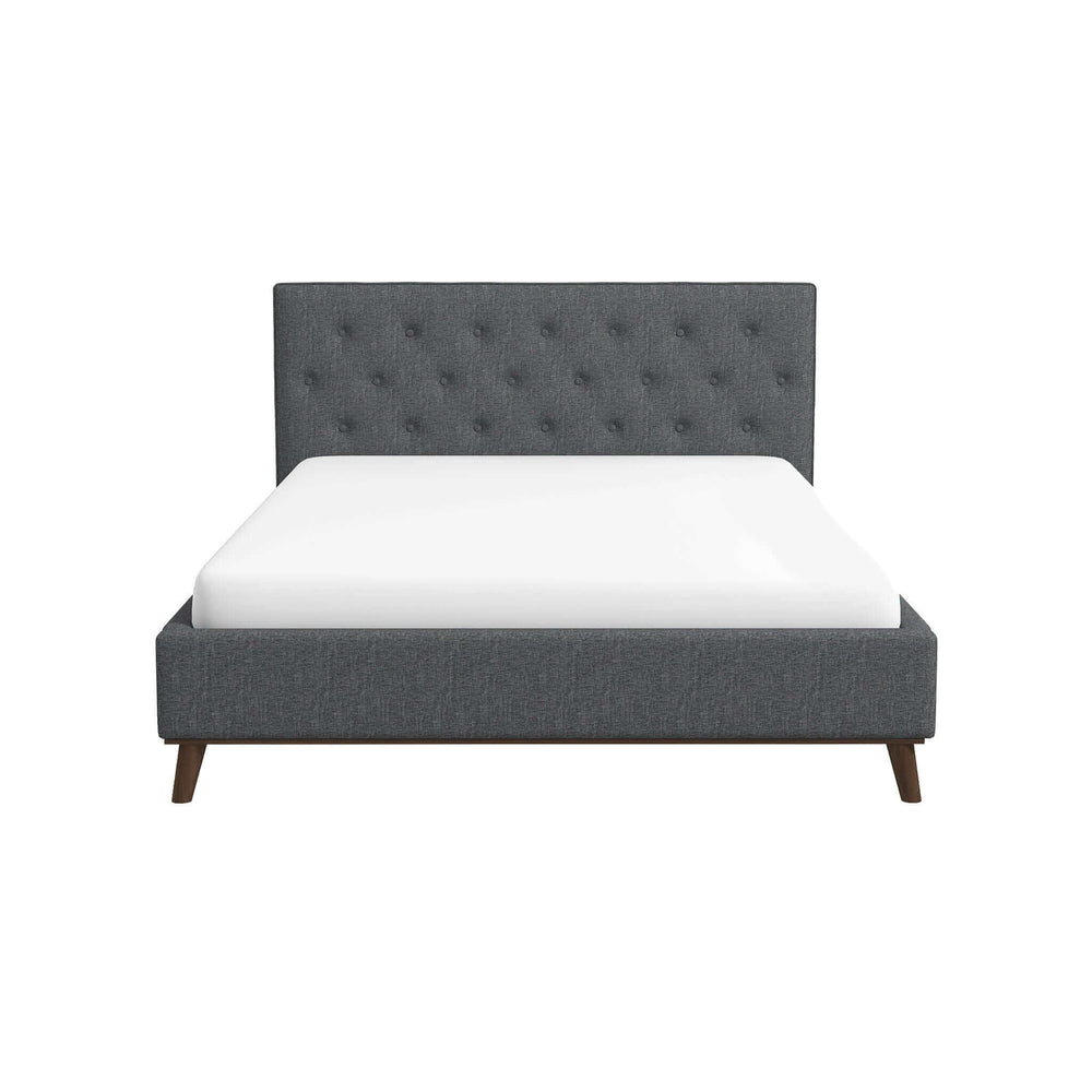 English Elm Ashcroft Furniture - Graceville King Size Upholstered Platform Bed With Tall Tufted Headboard - Modern Comfort & Style B183S00061