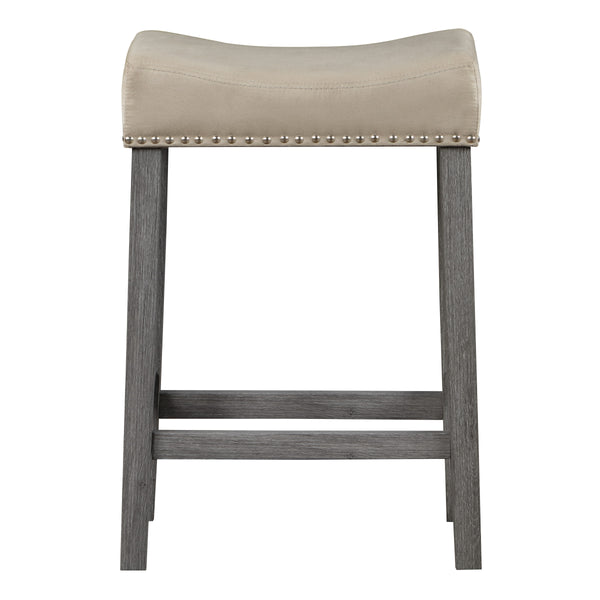 OSP Home Furnishings Celina 5-Piece Counter Height Set Antique Grey/Lt Grey