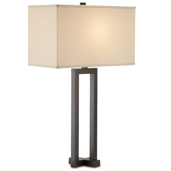 Pallium Modern Bronze Table Lamp with Textured Shade - Elegant Design for Any Indoor Space