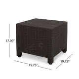 Christopher Knight Home® - Noble House - Waverly Outdoor Wicker Print Side Table