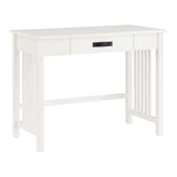 OSP Home Furnishings Sierra Writing Desk White Finish