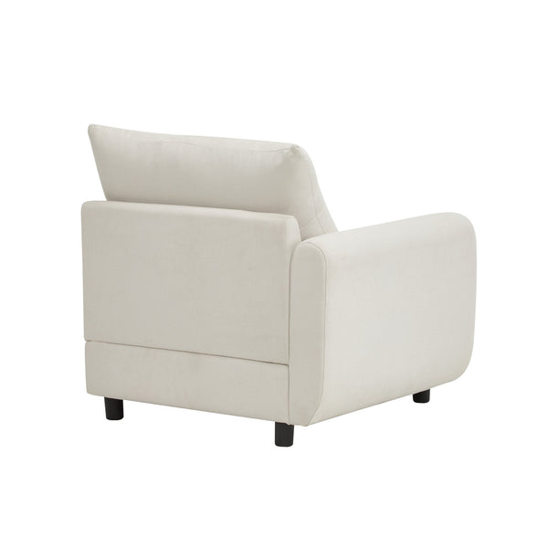 English Elm Christopher Knight Home® - 69 Modular 3-Piece L-Shaped Sectional Sofa with Ottoman — Eucalyptus Frame, Durable Springs, Customizable Layout White N773IS00002W