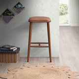 English Elm Ashcroft Furniture - Jason  Pu Leather Bar Stool