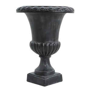 English Elm Christopher Knight Home® - MGO Hand-Painted Garden Urn 27" H in Antique White Finish with Drainage Hole for Healthy Plants Antique Black N772P301484B